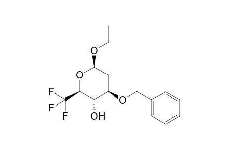 ETHYL-3-O-BENZYL-2,6-DIDEOXY-6,6,6-TRIFLUORO-BETA-DL-ARABINOHEXOPYRANOSIDE