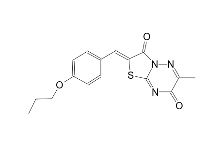 7H-thiazolo[3,2-b][1,2,4]triazine-3,7(2H)-dione, 6-methyl-2-[(4-propoxyphenyl)methylene]-, (2Z)-