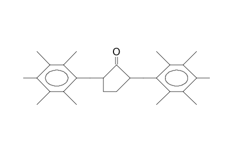 2,5-BIS(2,3,4,5,6-PENTAMETHYLBENZYL)CYCLOPENTANONE