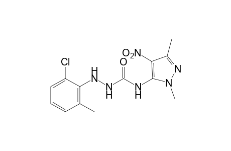 1-(6-Chloro-o-tolyl)-3-(1,3-dimethyl-4-nitropyrazol-5-yl)semicarbazide