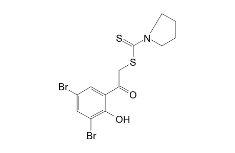 3',5'-dibromo-2'-hydroxy-2-mercaptoacetophenone, 2-(1-pyrrolidinecarbodithioate)