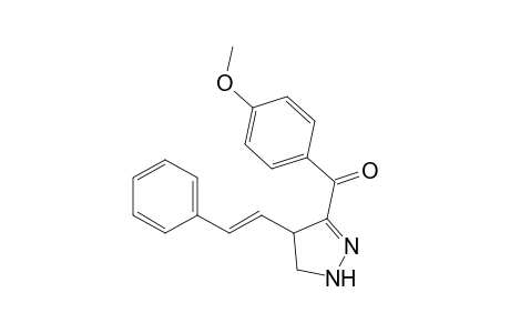 (4-methoxyphenyl)-[4-[(E)-2-phenylethenyl]-4,5-dihydro-1H-pyrazol-3-yl]methanone