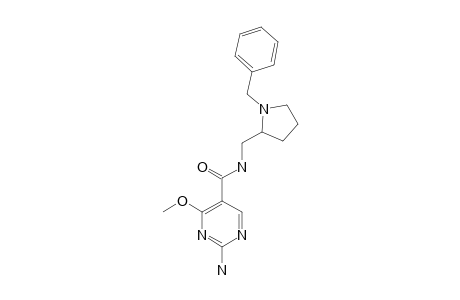 2-amino-N-[(1-benzyl-2-pyrrolidinyl)methyl]-4-methoxy-5-pyrimidine carboxamide