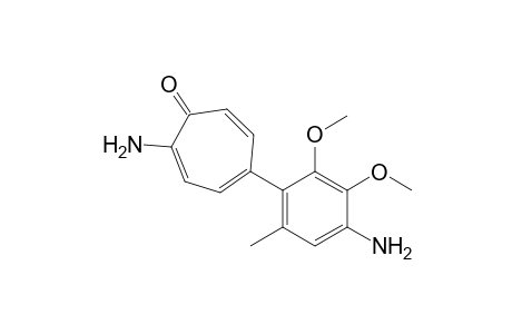 2-Amino-5-(4-amino-2,3-dimethoxy-6-methylphenyl)tropone