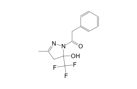 3-methyl-1-(phenylacetyl)-5-(trifluoromethyl)-4,5-dihydro-1H-pyrazol-5-ol