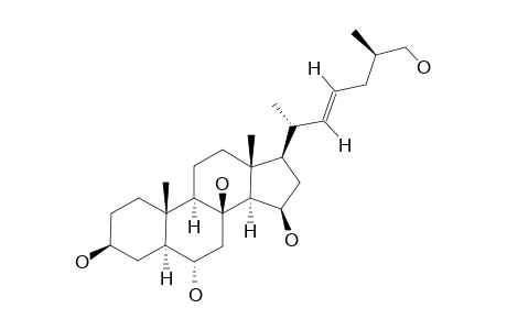 (22E,25S)-5-ALPHA-CHOLEST-22(23)-ENE-3-BETA,6-ALPHA,8,15-BETA,26-PENTAOL