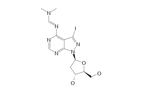 1-(2-DEOXY-BETA-D-ERYTHRO-PENTOFURANOSYL)-4-[[(DIMETHYLAMINO)-METHYLIDENE]-AMINO]-3-IODO-1H-PYRAZOLO-[3,4-D]-PYRIMIDINE