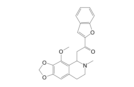 1-(1-Benzofuran-2-yl)-2-(4-methoxy-6-methyl-5,6,7,8-tetrahydro[1,3]dioxolo[4,5-G]isoquinolin-5-yl)ethanone