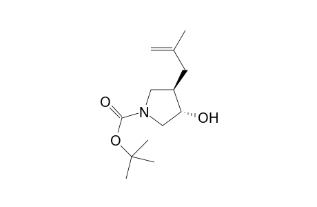 trans-tert-Butyl 3-hydroxy-4-(2-methylallyl)pyrrolidine-1-carboxylate