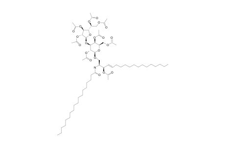 BETA-D-GALACTOFURANOSYL-(2''',3''',5''',6'''-TETRA-O-ACETYL)-3-BETA-D-GALACTOPYRANOSYL-(2,4,6-TRI-O-ACETYL)-1'-(3'-O-ACETYL)-CERAMIDE