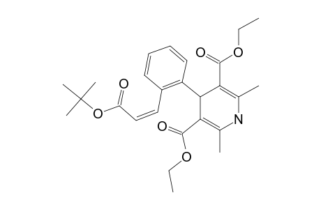 Diethyl 4-{2-[(1Z)-3-tert-butoxy-3-oxoprop-1-en-1-yl]phenyl}-2,6-dimethyl-1,4-dihydropyridine-3,5-dicarboxylate