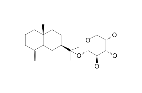 (-)-11-O-ALPHA-D-ARABINOPYRANOSYL-BETA-EUDESMOL