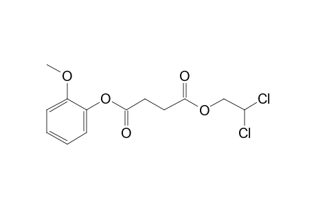 Succinic acid, 2,2-dichloroethyl 2-methoxyphenyl ester