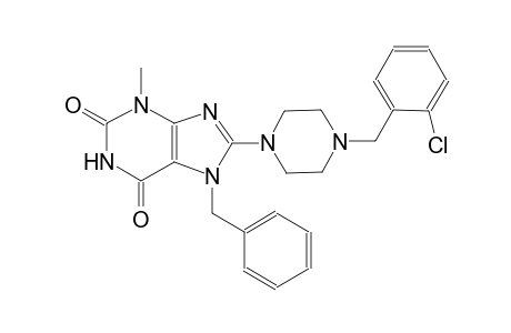 7-benzyl-8-[4-(2-chlorobenzyl)-1-piperazinyl]-3-methyl-3,7-dihydro-1H-purine-2,6-dione
