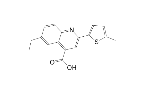 6-ethyl-2-(5-methyl-2-thienyl)-4-quinolinecarboxylic acid