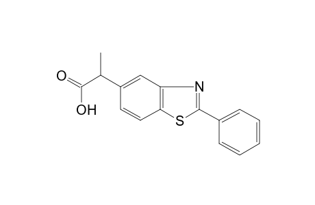 alpha-methyl-2-phenyl-5-benzothiazoleacetic acid