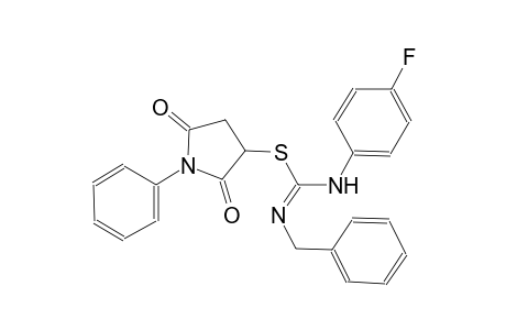 carbamimidothioic acid, N-(4-fluorophenyl)-N'-[(E)-phenylmethyl]-, 2,5-dioxo-1-phenyl-3-pyrrolidinyl ester