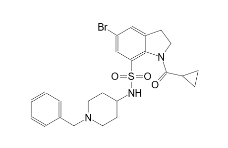 1H-indole-7-sulfonamide, 5-bromo-1-(cyclopropylcarbonyl)-2,3-dihydro-N-[1-(phenylmethyl)-4-piperidinyl]-