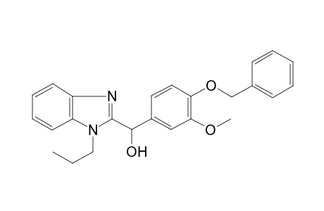 1H-benzimidazole-2-methanol, alpha-[3-methoxy-4-(phenylmethoxy)phenyl]-1-propyl-