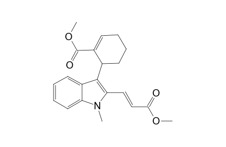 (E)-3-(1'-METHYL-3'-[2''-(METHOXYCARBONYL)-CYCLOHEX-2''-EN-1'-YL]-1'H-INDOL-2'-YL)-PROP-2-ENOIC-ACID,METHYLESTER