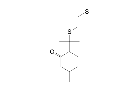 2-(4-MERCAPTO-1,1-DIMETHYL-2-THIABUTYL)-5-METHYLCYCLOHEXAN-1-ON