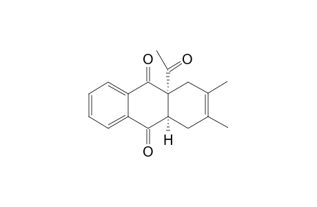 (4aS*,9aS*)-4a-Acetyl-1,4,4a,9,9a-tetrahydro-2,3-dimethyl-9,10-anthracenedione