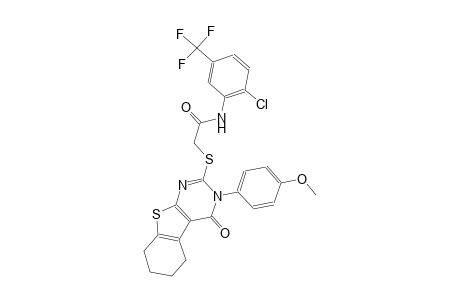 N-[2-chloro-5-(trifluoromethyl)phenyl]-2-{[3-(4-methoxyphenyl)-4-oxo-3,4,5,6,7,8-hexahydro[1]benzothieno[2,3-d]pyrimidin-2-yl]sulfanyl}acetamide