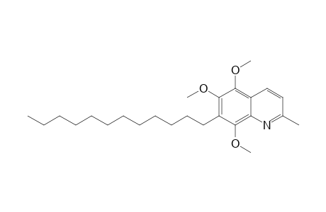 5,6,8-Trimethoxy-7-dodecyl-2-methylquinoline