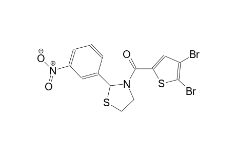 3-[(4,5-dibromo-2-thienyl)carbonyl]-2-(3-nitrophenyl)-1,3-thiazolidine