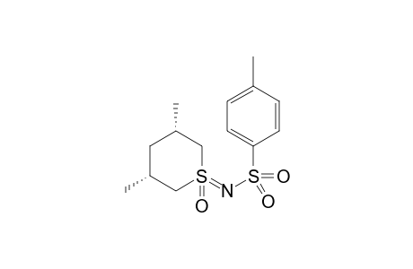 (1R,3R,5S)-3,5-Dimethyl-1-(4-toluenesulfonylimino)thiane 1-Oxide