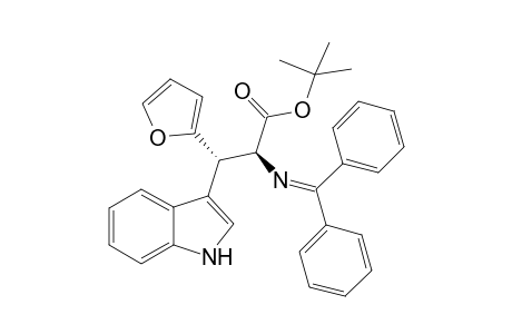 (2S,3S)-tert-butyl-2-(diphenylmethyleneamino)-3-(furan-2-yl)-3-(1H-indol-3-yl)propanoate