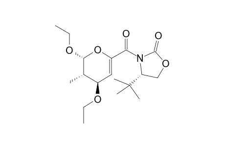 endo-(2R,3S,4R,4'S)-2,4-Diethoxy-3-methyl-6-(carbonyl-4'-tert-butyloxazolodin-2'-one)-3,4-dihydro-2H-pyran