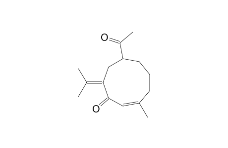 2-Cyclononen-1-one, 7-acetyl-3-methyl-9-(1-methylethylidene)-, (Z)-(.+-.)-