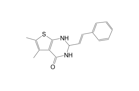 5,6-dimethyl-2-[(E)-2-phenylethenyl]-2,3-dihydrothieno[2,3-d]pyrimidin-4(1H)-one