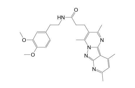 pyrido[2',3':3,4]pyrazolo[1,5-a]pyrimidine-3-propanamide, N-[2-(3,4-dimethoxyphenyl)ethyl]-2,4,8,10-tetramethyl-