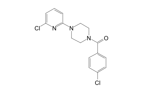 1-(p-CHLOROBENZOYL)-4-(6-CHLORO-2-PYRIDYL)PIPERAZINE