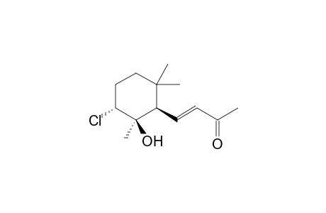 (E)-4-[(1R,2R,3R)-3-chloranyl-2,6,6-trimethyl-2-oxidanyl-cyclohexyl]but-3-en-2-one