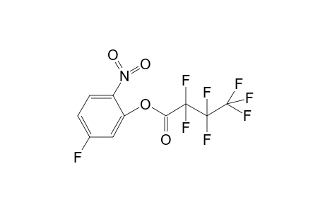 Heptafluorobutyric acid, 3-fluoro-6-nitrophenyl ester