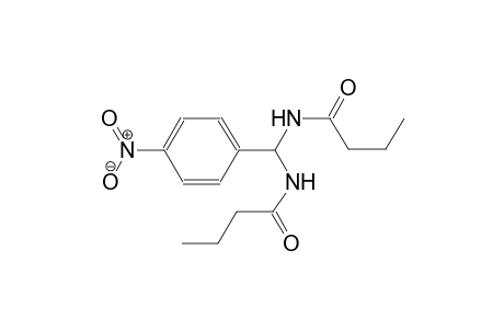 butanamide, N-[(4-nitrophenyl)[(1-oxobutyl)amino]methyl]-