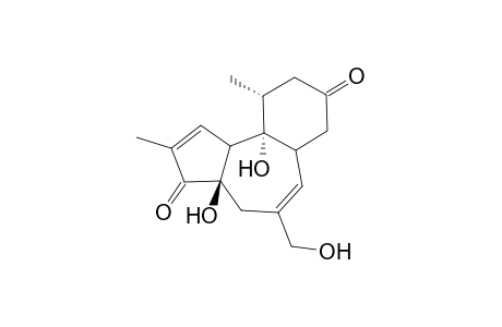 4.beta.,9.alpha.,20-Trihydroxy-15,16,17-trinor-1,6-tigliadiene-3,13-dione