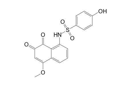 Benzenesulfonamide, N-(7,8-dihydro-5-methoxy-7,8-dioxo-1-naphthalenyl)-4-hydroxy-