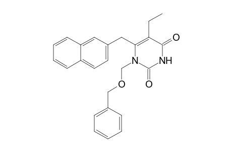 1-[(BENZYLOXY)-METHYL]-5-ETHYL-6-(2-NAPHTHYLMETHYL)-URACIL