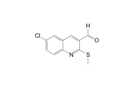 6-chloro-2-(methylthio)-3-quinolinecarboxaldehyde