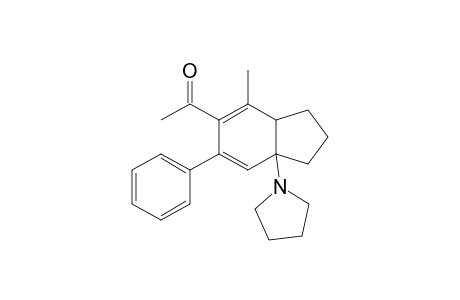 4-ACETYL-5-METHYL-3-PHENYL-1-PYRROLIDINOBICYCLO-[4.3.0]-NONA-2,4-DIENE