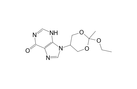 9-(2-Ethoxy-2-methyl-1,3-dioxan-5-yl)-9H-purin-6-ol