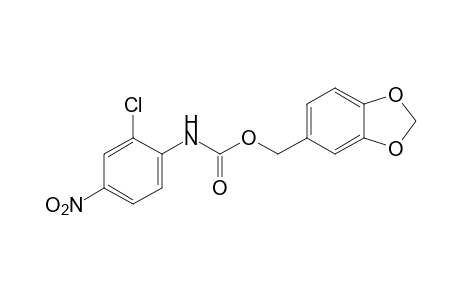 2-chloro-4-nitrocarbanilic acid, piperonyl ester