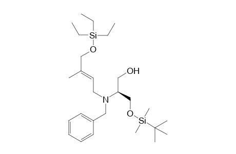 (2S)-2-[N-BENZYL-N-[(E)-(3-METHYL-4-TRIETHYLSILYLOXY)-2-BUTENYL]-AMINO]-3-(TERT.-BUTYLDIMETHYLSILYLOXY)-1-PROPANOL