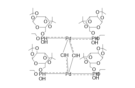 BIS[1,2:3,4-DIISOPROPYLIDENEGALACTOPYRANOSE, 6-O-ETHYLPHOSPHITE]-PALLADIUMDICHLORIDE-MYU-COMPLEX