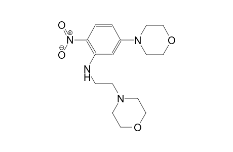 N-[2-(4-morpholinyl)ethyl]-N-[5-(4-morpholinyl)-2-nitrophenyl]amine