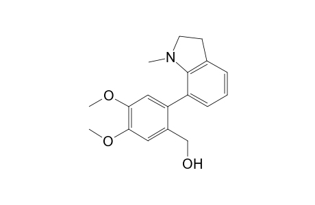 Lycosinine A / 2-(2',3'-dihydro-1'-methyl-1H-indol-7'-yl)-4,5-dimethoxyphenyl]-methanol